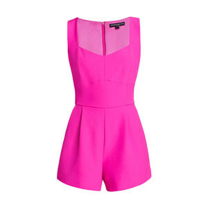 Generation Love Coco Crepe Sleeveless Romper in Pink